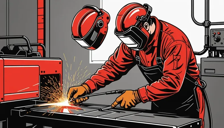 3G Welding Process Overview A welder performing 3G welding with protective gear and equipment, showcasing the technique of vertical welding.