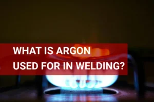 Argon gas used in welding creates a stable atmosphere for strong, clean welds on metals.