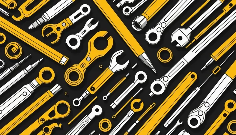 Essential Tools for Brazing A collection of essential tools used in brazing and welding processes, showcasing various instruments like wrenches, pliers, and rulers.