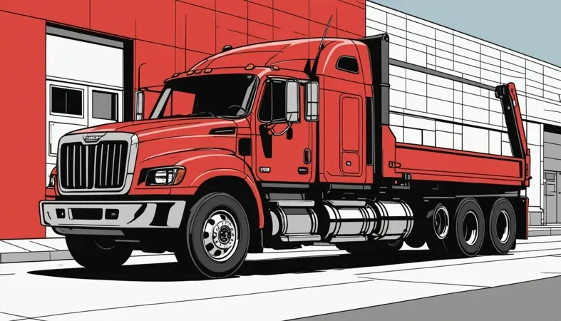 How To Replace Cab Corners Without Welding Illustration of a red truck, useful in understanding cab corner replacement techniques without welding.