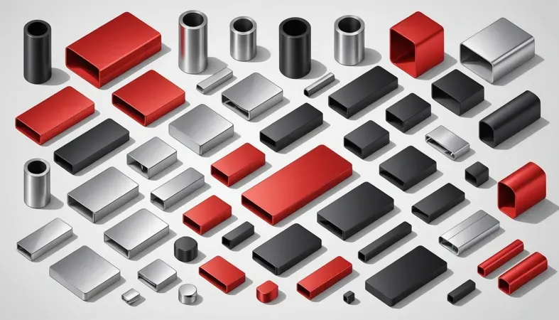 Cast Aluminum Parts A variety of cast aluminum components including tubes and blocks, showcasing the types of pieces that can be welded.