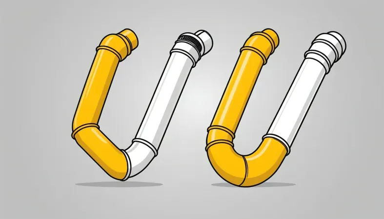 Exhaust Pipes Illustration of exhaust pipes demonstrating JB Weld application suitability for repairs.