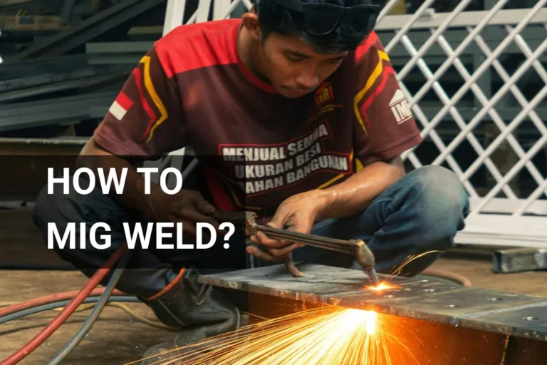 A person expertly performing MIG welding in a workshop, producing bright sparks and joining metal pieces together.