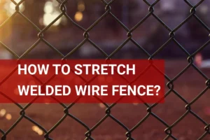 Close-up view of a stretched welded wire fence, illuminated by warm sunlight, showcasing its structure and durability with a soft bokeh background.