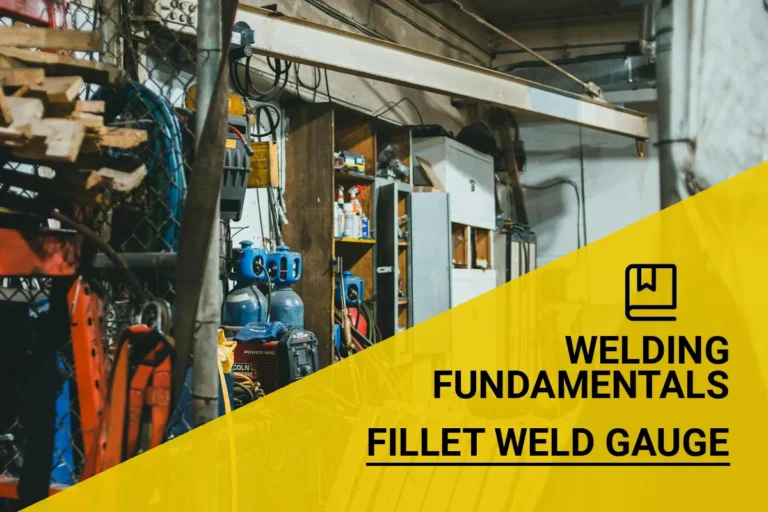 Workshop tools for measuring and assessing fillet welds accurately.