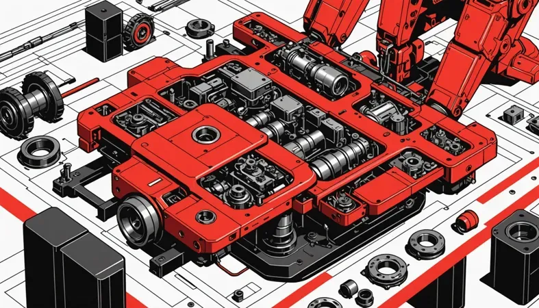 JB Weld Application Detailed illustration of JB Weld application on mechanical components, showcasing potential for drilling and tapping.