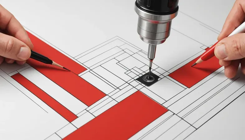 Illustration showing techniques for bonding metal components together without welding, featuring a drill and markers.