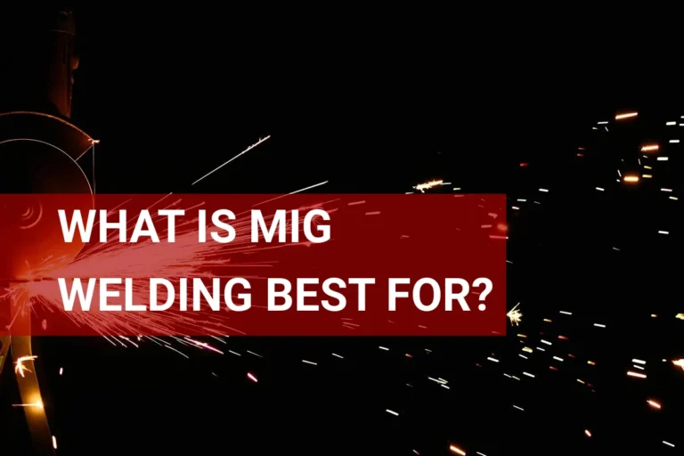 Bright sparks erupt from MIG welding in a dark workshop, showcasing its effectiveness for metal fabrication.