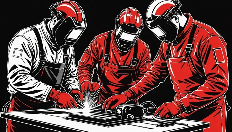 Illustration of MIG and TIG welding techniques demonstrating the differences in the process and equipment used.
