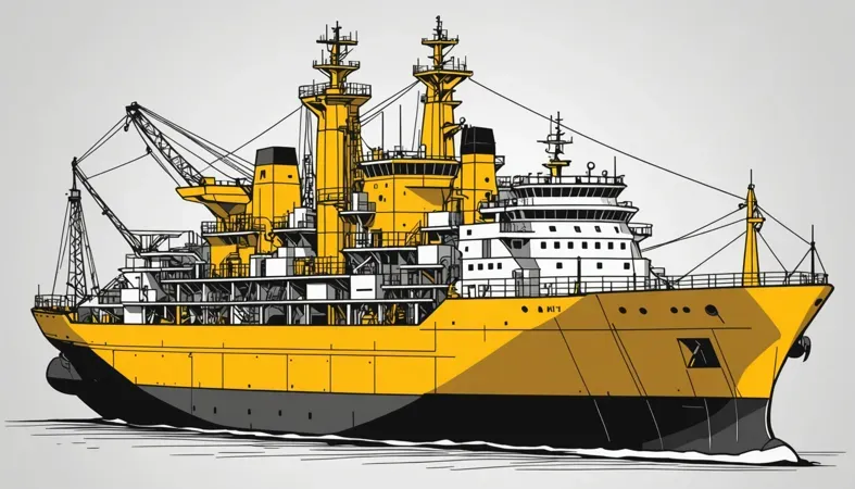 Oxy Welding Ship Illustration of a ship showcasing the oxy welding process in maritime applications, highlighting its significance in shipbuilding and repair.