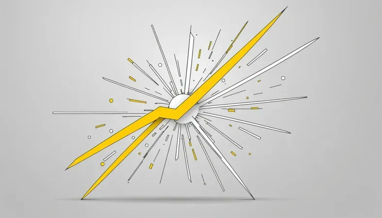 Understanding Stud Welding A graphic representation showcasing the process of stud welding with abstract lines and shapes, illustrating the spark and connection involved.