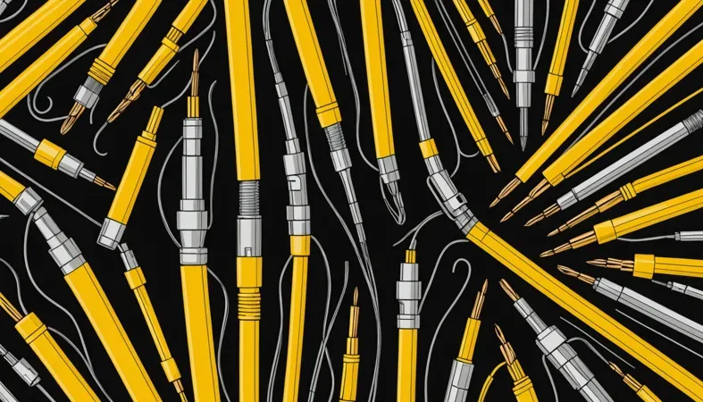 Tools For Welding Thermocouple Wire A collection of thermocouple wires and connectors, essential tools for welding thermocouple wire effectively.