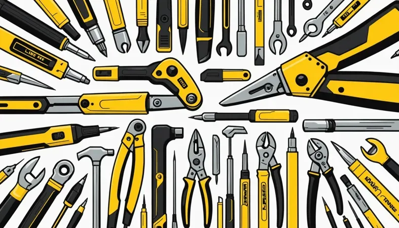 A collection of essential welding tools including pliers, wrenches, and screwdrivers, suitable for working with hardened steel.