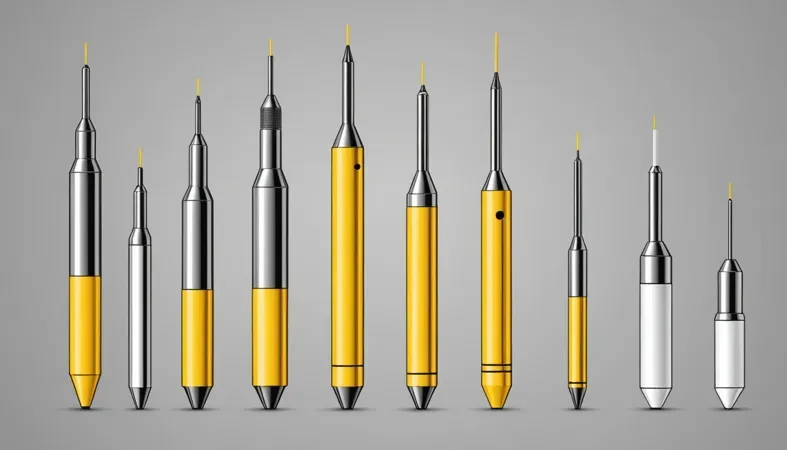 Tungsten Sizes For TIG Welding Assorted tungsten electrode sizes and types for TIG welding, showcasing various diameters suitable for different applications.
