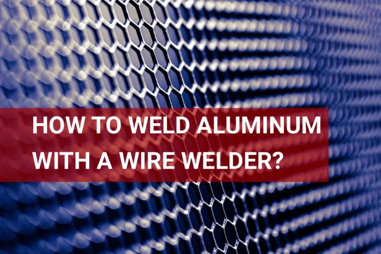 Close-up of aluminum welding process using a wire welder, showcasing technique and precision in metal joining.