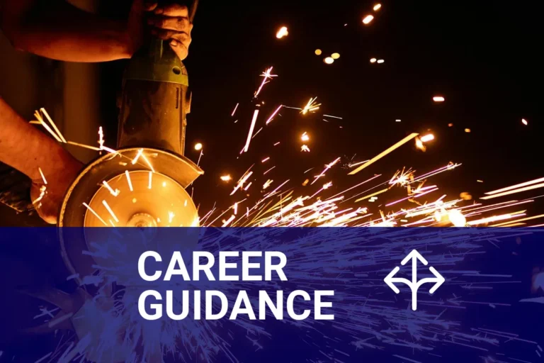 Welding sparks fly from an angle grinder, highlighting the dynamic and powerful nature of the welding industry, while exploring potential earnings in welding careers.