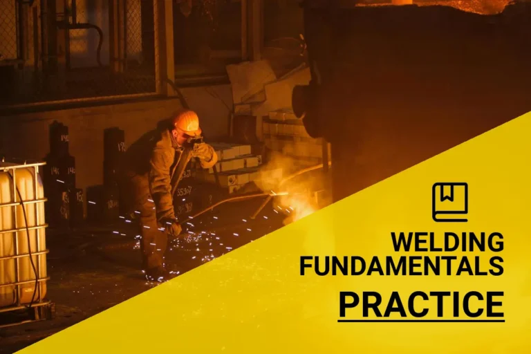 Steelworker practicing welding techniques in a factory setting, emphasizing skills development and industrial craftsmanship.