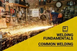 Welder performing MIG welding in a workshop, generating bright sparks as part of a skilled craft in Ankara, Türkiye.