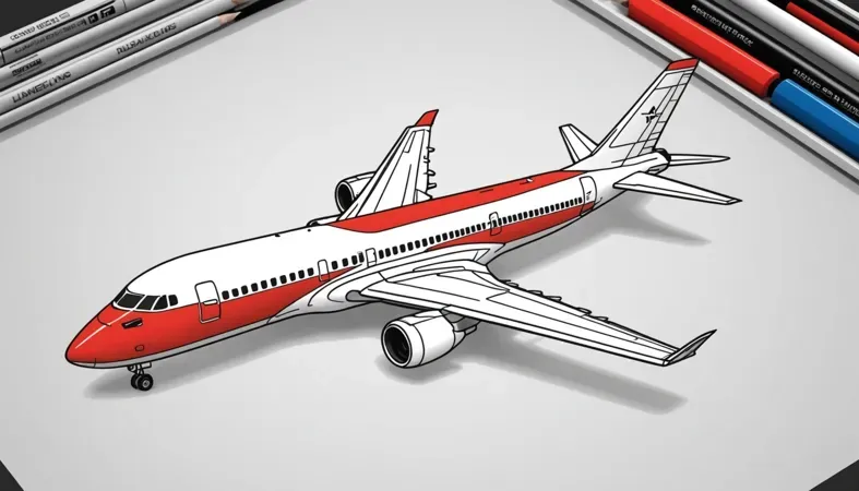 Welding Techniques for Metal Illustration of an airplane to demonstrate metal welding techniques and design applications.