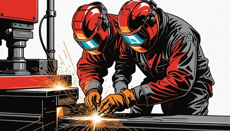 Two welders applying techniques during a project, showcasing skills obtained through welding certification.