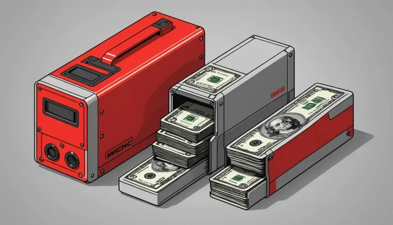 Welding Money Machine Illustration of a welding machine alongside stacks of cash, symbolizing the potential earnings in the welding industry.