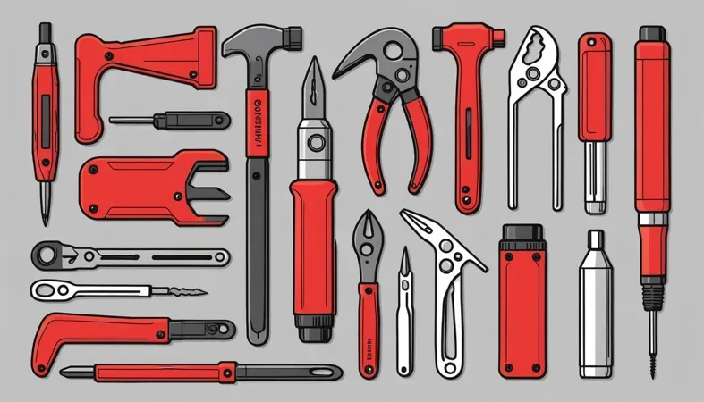 Collection of essential tools for tack welding, including pliers, wrenches, and screwdrivers, optimized for SEO related to welding tutorials.