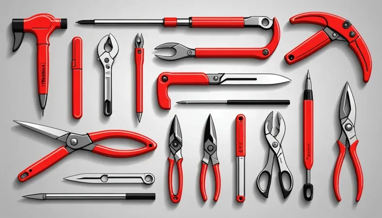 Essential Tools For Removing Welds A collection of essential tools for removing welds including pliers, hammers, and cutting tools.