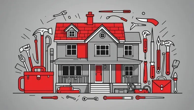Easiest Welding Tools Illustration showing various welding tools and a house, emphasizing tools for home welding projects.
