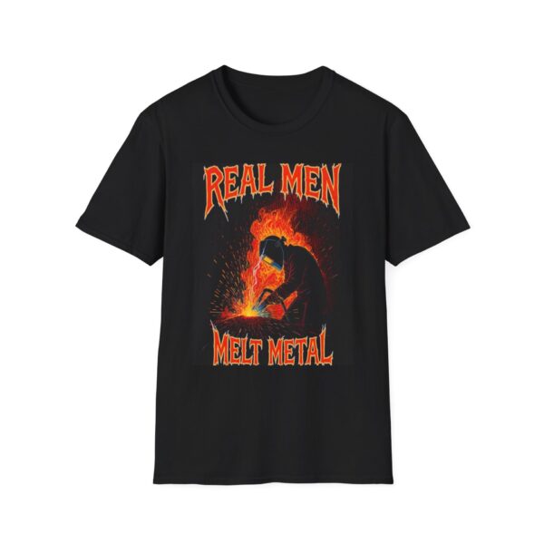 REAL MEN MELT METAL Welding T-Shirt, Funny Welding T-shirt, Cool Welder Shirt, Welding Humor Tee, Gift For Welders, Mechanic T-shirt, Welding Lover Tee, Industrial Work Shirt