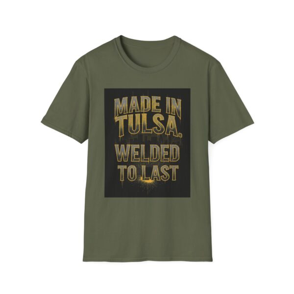 MADE IN TULSA. WELDED TO LAST Welding T-Shirt, Welding T-shirt, Welder Graphic Tee, Funny Welding Shirt, Welders Gift T-shirt, Heavy Duty Work Shirt, Machinist T-shirt, Custom Welding Apparel - Image 5