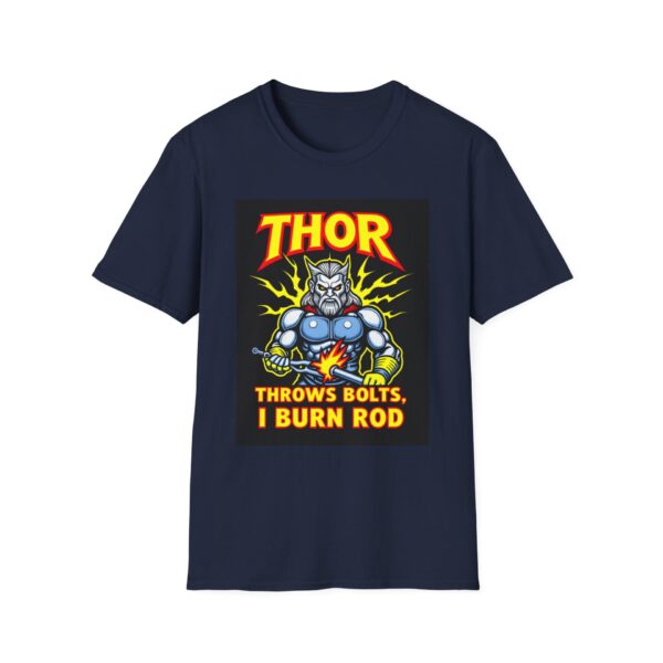 THOR THROWS BOLTS. I BURN ROD. Welding T-Shirt, Funny Welding T-Shirt, Cool Welder Tee, Welding Humor Shirt, Welder Gift T-Shirt, Welding Graphic Tee, Welding Dad Shirt, Mechanic T-Shirt - Image 9