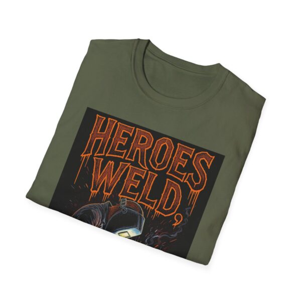 HEROES WELD. THE REST WATCH Welding T-Shirt, Funny Welding T-Shirt, Cool Welder Tee, Welder Appreciation Gift, Welding Graphic Shirt, Mechanic T-Shirt, Welding Apparel, Workwear T-Shirt - Image 8