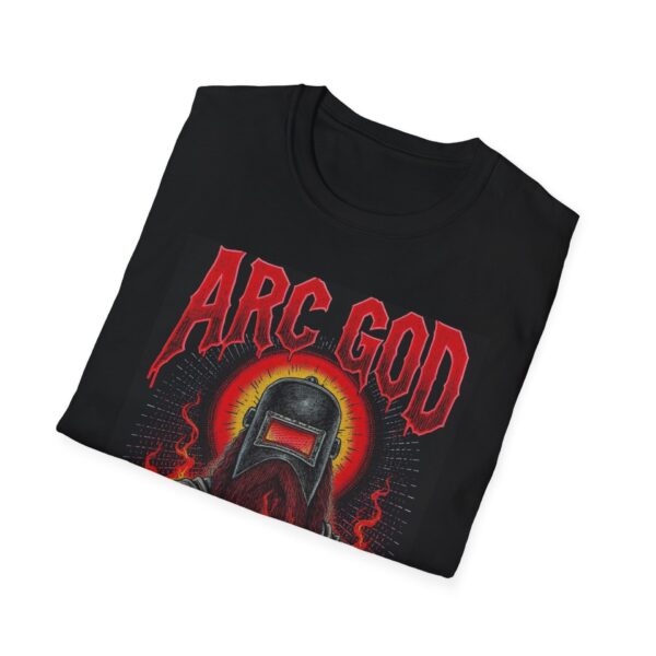 ARC GOD—MASTER OF THE MELT Welding T-Shirt, Funny Welding T-shirt, Cool Welders Shirt, Welder Gift Idea, Master of the Melt Tee, Welding Apparel, Unique Welding Shirt, Welders Graphic T-shirt - Image 4
