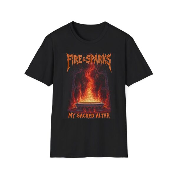 FIRE & SPARKS: MY SACRED ALTAR Welding T-Shirt, Funny Welding T-shirt, Cool Welding Shirt, Welders Gift Tee, Mechanics T-shirt, Welding Apparel, Industrial Work Shirt, Unique Welder Tee