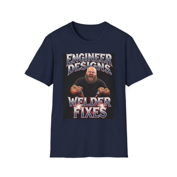 ENGINEER DESIGNS. WELDER FIXES Welding T-Shirt, Funny Welder T-shirt, Cool Welder Shirt, Welder Dad Tshirt, Gift For Welder, Mechanic Shirt, Welding Graphic Tee, Welding Humor T-shirt - Image 9