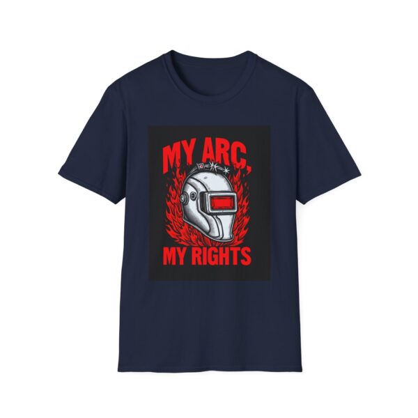 MY ARC, MY RIGHTS Welding T-Shirt, Funny Welding T-shirt, Welding Graphic Tee, Welders Gift Shirt, Cool Welding Shirt, Welding Humor T-shirt, Unique Welder Tee, Men's Welding Apparel - Image 9