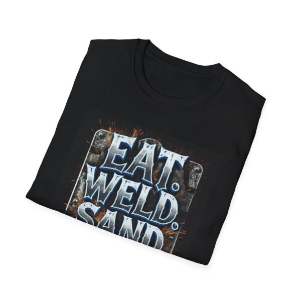 EAT. WELD. SAND. REPEAT. Welding T-Shirt, Funny Welding T-shirt, Cool Welder Shirt, Welding Gift T-shirt, Welders Apparel, Work Shirt for Welders, Mechanic T-shirt, Welding Enthusiast Shirt - Image 4