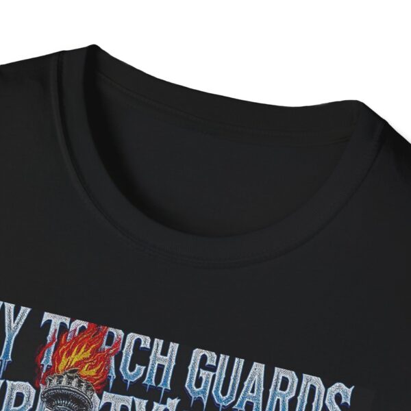 MY TORCH GUARDS LIBERTY’S FIRE Welding T-Shirt, Funny Welding T-shirt, Cool Welder Shirt, Welding Gift Tee, Welding Humor Shirt, Welder Graphic T-shirt, Heavy Duty Work Shirt, Welding Dad Tee - Image 3