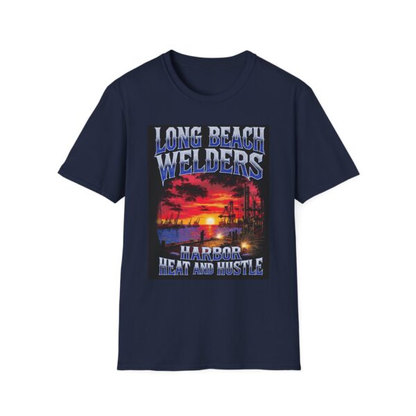 LONG BEACH WELDERS—HARBOR HEAT AND HUSTLE. Welding T-Shirt, Funny Welding T-shirt, Cool Welder Shirt, Welding Gift Shirt, Mechanic T-shirt, Welding Apparel, Work T-shirt, Welders Gift Tee - Image 9