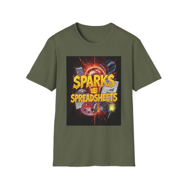 SPARKS > SPREADSHEETS Welding T-Shirt, Funny Welding T-shirt, Cool Welding Shirt, Welder Gift Tee, Welding Humor T-shirt, Welding Quotes Shirt, Graphic Weld T-shirt, Mechanic Welding Tee - Image 5