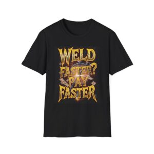 WELD FASTER? PAY FASTER. Welding T-Shirt, Funny Welding T-Shirt, Cool Welder Tee, Welding Enthusiast Shirt, Gift For Welders, Welding Job T-Shirt, Welding Humor Tee, Welders Gift Tee