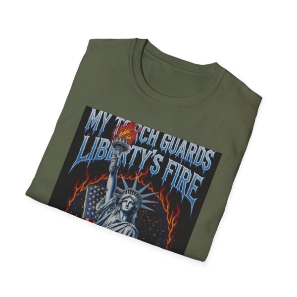 MY TORCH GUARDS LIBERTY’S FIRE Welding T-Shirt, Funny Welding T-shirt, Cool Welder Shirt, Welding Gift Tee, Welding Humor Shirt, Welder Graphic T-shirt, Heavy Duty Work Shirt, Welding Dad Tee - Image 8