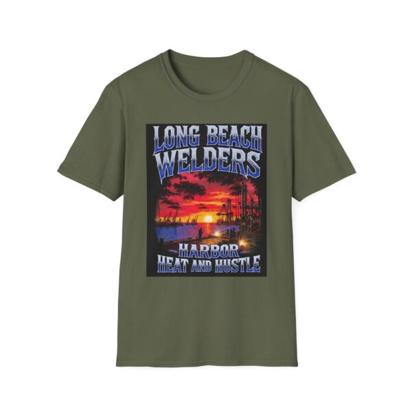 LONG BEACH WELDERS—HARBOR HEAT AND HUSTLE. Welding T-Shirt, Funny Welding T-shirt, Cool Welder Shirt, Welding Gift Shirt, Mechanic T-shirt, Welding Apparel, Work T-shirt, Welders Gift Tee - Image 5