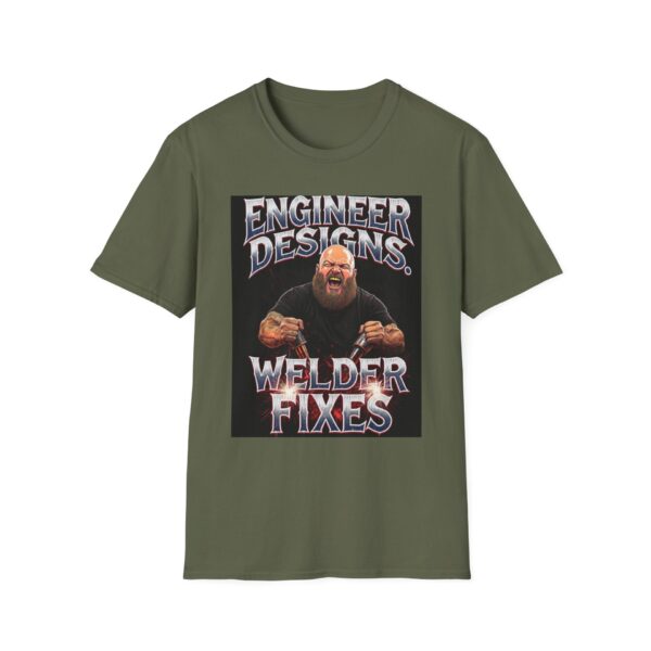 ENGINEER DESIGNS. WELDER FIXES Welding T-Shirt, Funny Welder T-shirt, Cool Welder Shirt, Welder Dad Tshirt, Gift For Welder, Mechanic Shirt, Welding Graphic Tee, Welding Humor T-shirt - Image 5
