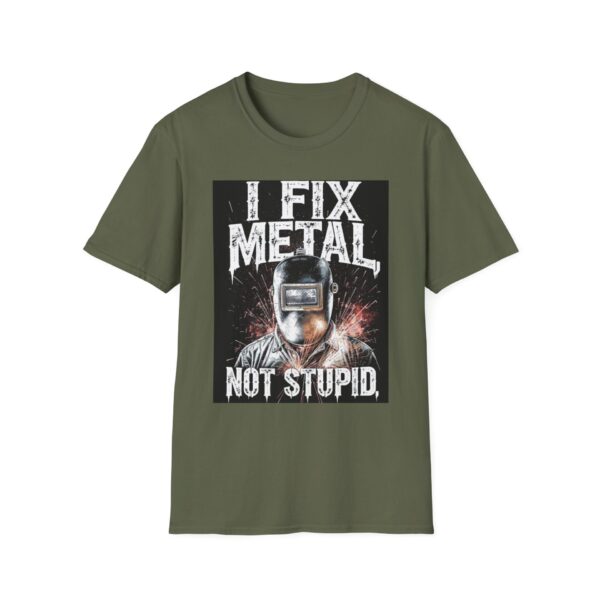 I FIX METAL, NOT STUPID Welding T-Shirt, Funny Welding T-shirt, Welders Gift Shirt, Cool Welder Tee, Welding Humor Shirt, Mechanic T-shirt, Welding Dad Shirt, Job Site Work Shirt - Image 5