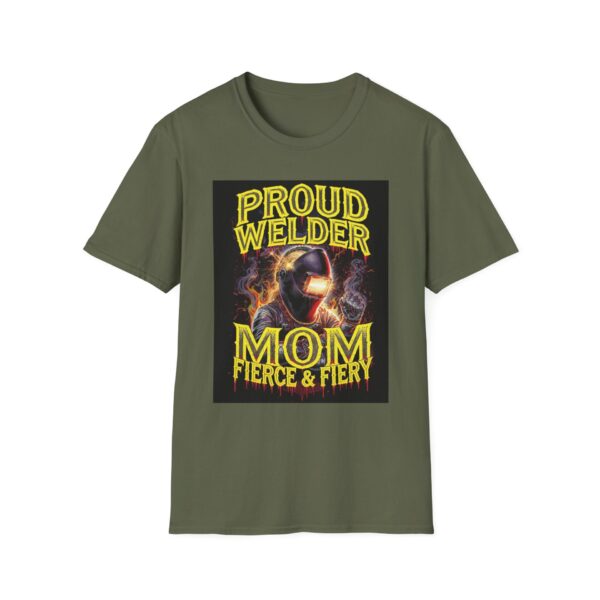 PROUD WELDER MOM—FIERCE & FIERY Welding T-Shirt, Proud Welder Mom Shirt, Welding T-Shirt for Moms, Fierce Welder Apparel, Funny Welding Mom Tee, Gift for Welding Mom, Cool Welder T-Shirt, Welding Mama Merchandise - Image 5
