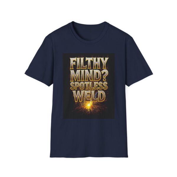 FILTHY MIND? SPOTLESS WELD. Welding T-Shirt, Funny Welding T-shirt, Cool Welder Shirt, Welders Gift Tee, Welding Humor T-shirt, Mechanic Work Shirt, Welders Apparel, Graphic T-shirt for Welders - Image 9