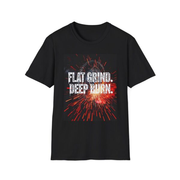 FLAT GRIND. DEEP BURN. Welding T-Shirt, Welding T-shirt, Welder T-shirt, Welding Shirt, Gift for Welder, Cool Welding Tee, Funny Welder Shirt, Mechanic T-shirt