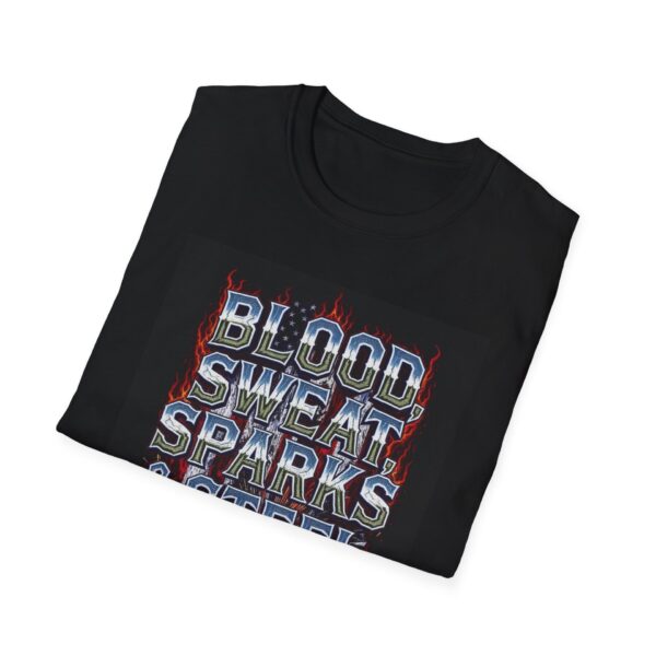 BLOOD, SWEAT, SPARKS & STEEL: AMERICA Welding T-Shirt, Funny Welding T-shirt, Cool Welding Shirt, Welder Gift Shirt, Welding Humor Tee, Mechanic T-shirt, Welding Society Shirt, Garage Work Shirt - Image 4