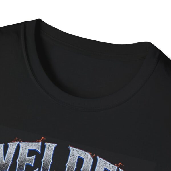 WELDER WIFE: BUILT TO LAST Welding T-Shirt, Funny Welder T-shirt, Cool Welder Shirt, Welding Themed Tee, Gift For Welder Wife, Mechanic Apparel, Work Shirt for Welders, Durable Welding T-shirt - Image 3